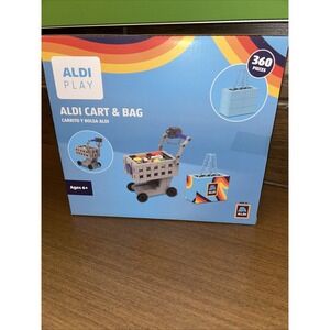 ALDI Play Cart & Bag Set 360 Pieces Toy Shopping Cart New
